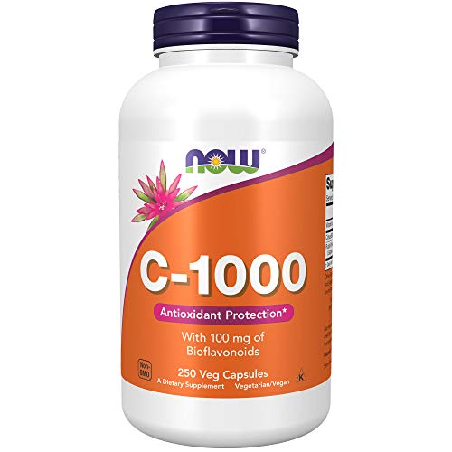 NOW Vitamin C-1000 with 100mg of Bioflavonoids, 250 Capsules