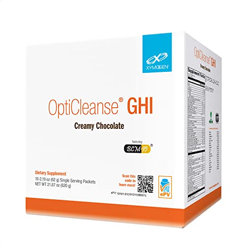 XYMOGEN OptiCleanse GHI Detox Cleanse Creamy Chocolate 10 Packs