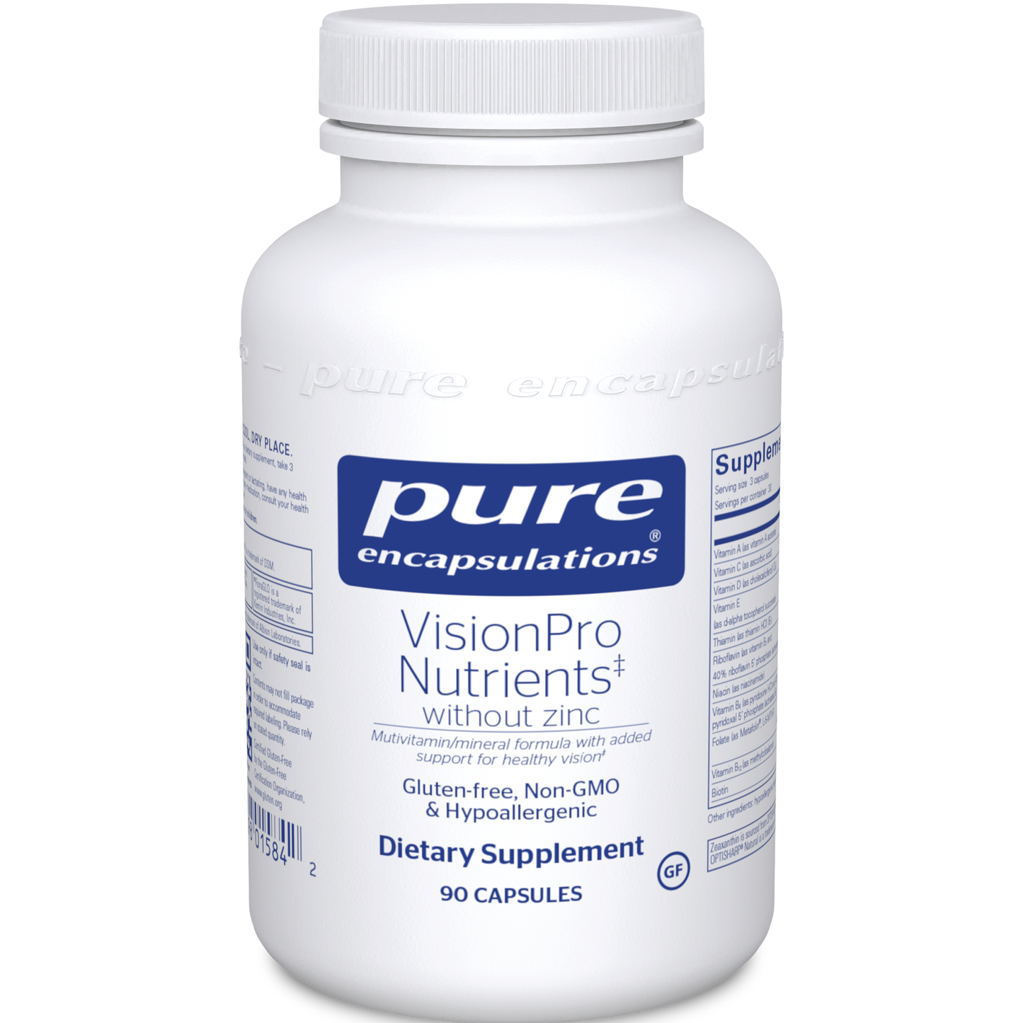 Pure Encapsulations VisonPro Nutrients w/o zinc  90 caps