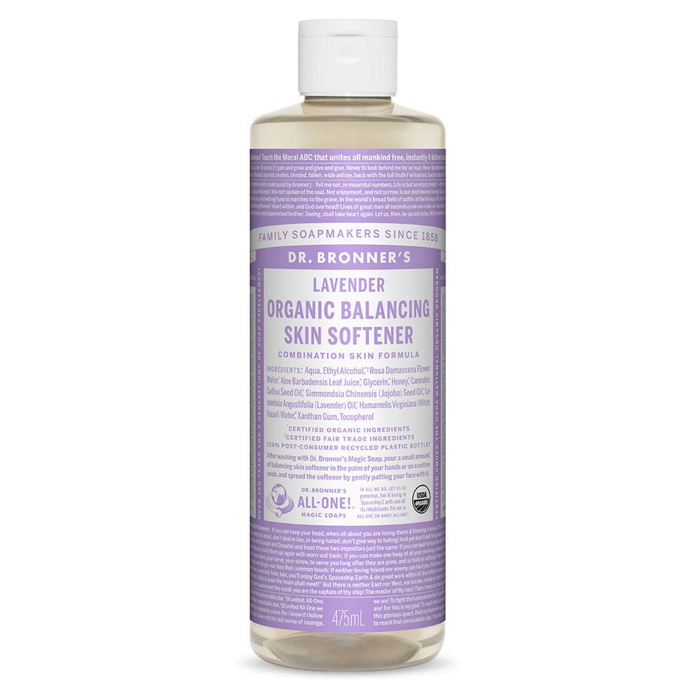 Dr. Bronner's Lavender Balancing Skin Softener, 475ml, 1ea