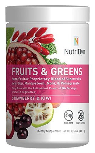 NutriDyn Fruits & Greens Strawberry/Kiwi Flavor 300 Grams