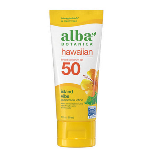 Alba Botanica, Hawaiian Sunscreen SPF 45, 3 Oz