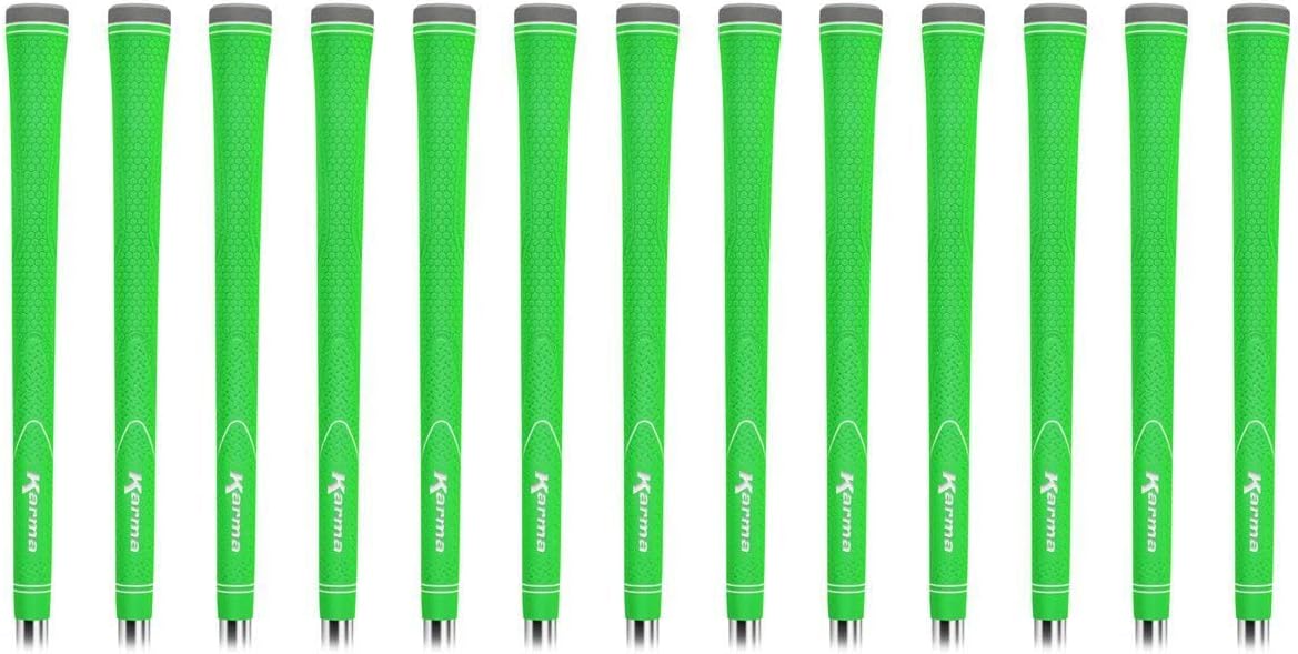 Karma Neion II Standard 13 Piece Golf Grip Bundle, Green