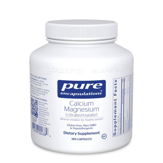 Pure Encapsulations Cal/Mag Citrate Malate 180 vcaps