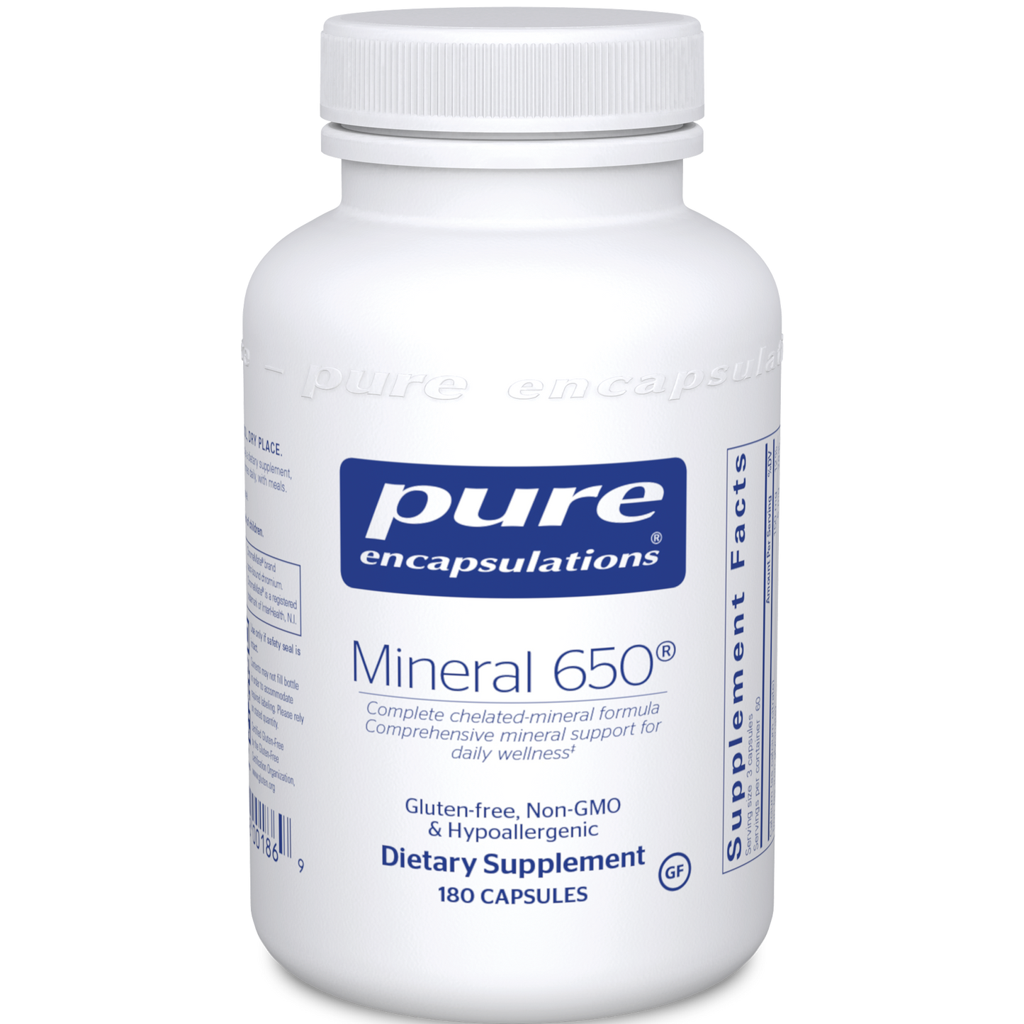 Pure Encapsulations Mineral 650 180 vcaps