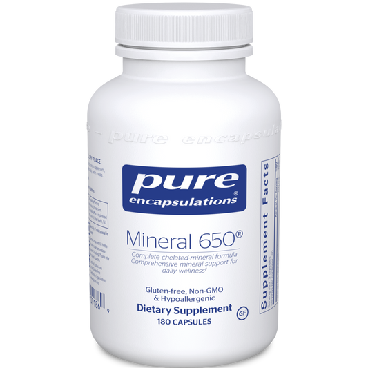 Pure Encapsulations Mineral 650 180 vcaps