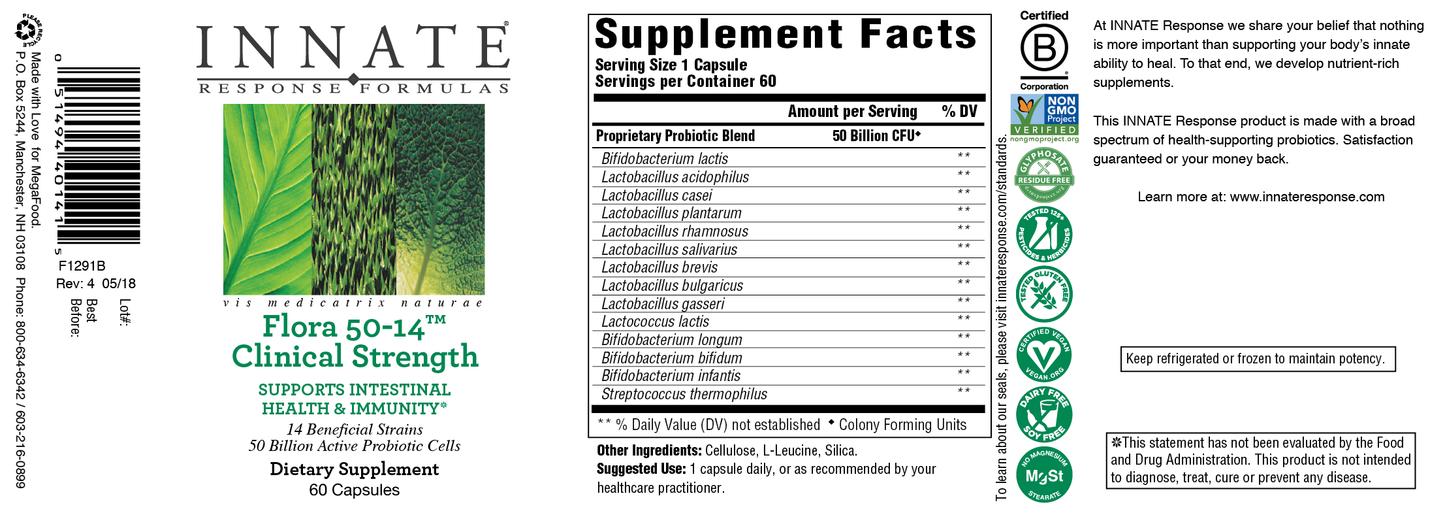 Innate Response Flora 50-14 Clinical Strength