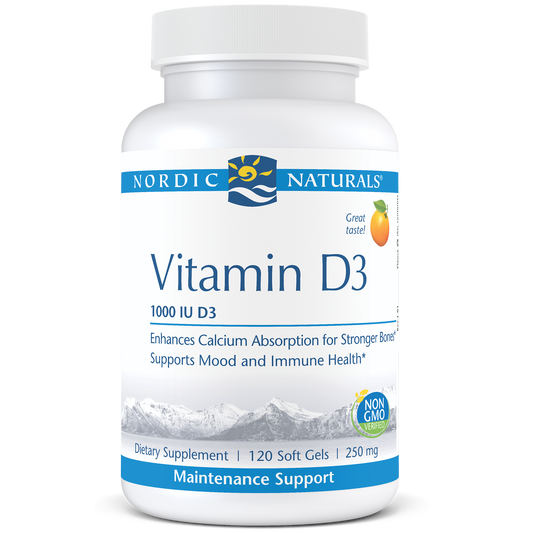 Nordic Naturals Vitamin D3 Orange Flavor 120 gels