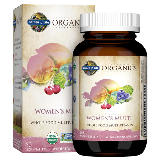Garden of Life Organics Organic Multivitamin for Women 60 Tablets