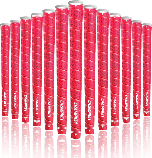 CHAMPKEY WRAP-Y Rubber Golf Grips 13 Pack (Do Not Include 15 Tapes) - All Weather Performance, High Feedback and Traction Golf Club Grips