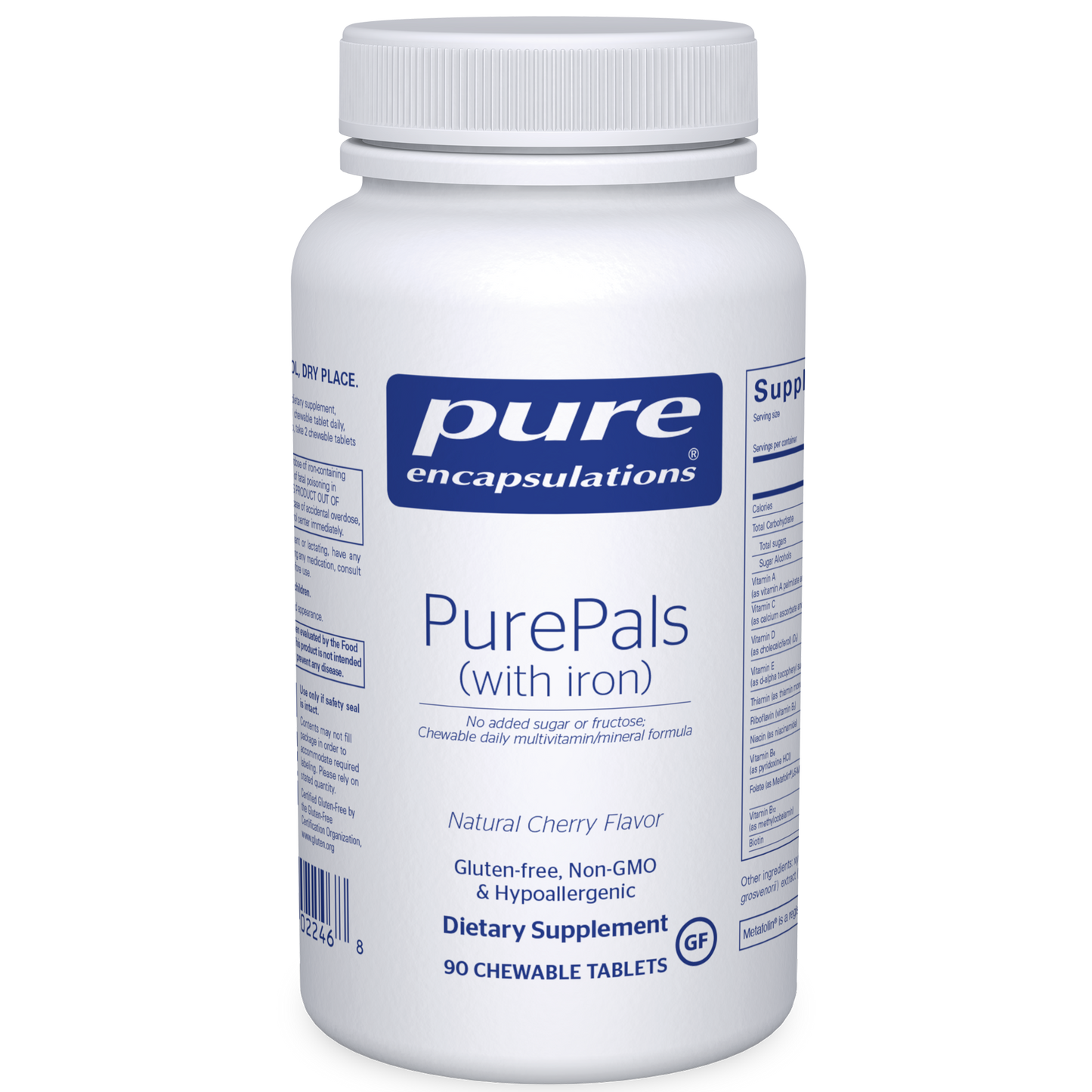 Pure Encapsulations PurePals (with iron) 90 chewtabs