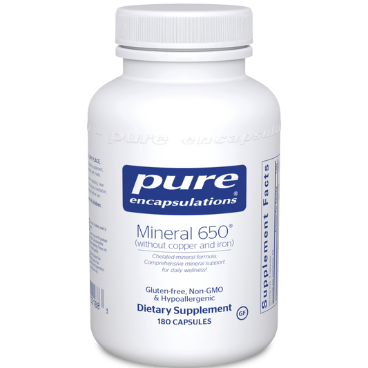 Pure Encapsulations Mineral 650 (w/out CU & FE) 180 vcaps