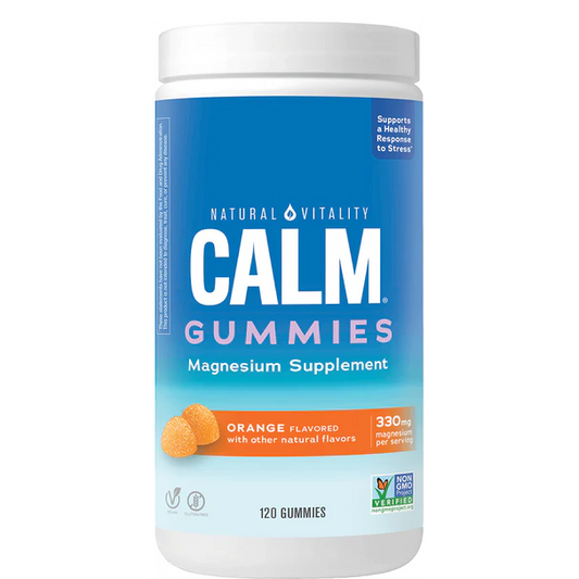 Natural Vitality CALM Magnesium Gummies, Orange
