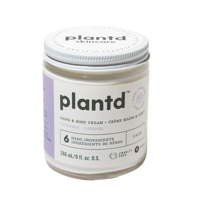 Plantd Hand & Body Cream Calm Lavender 266mL