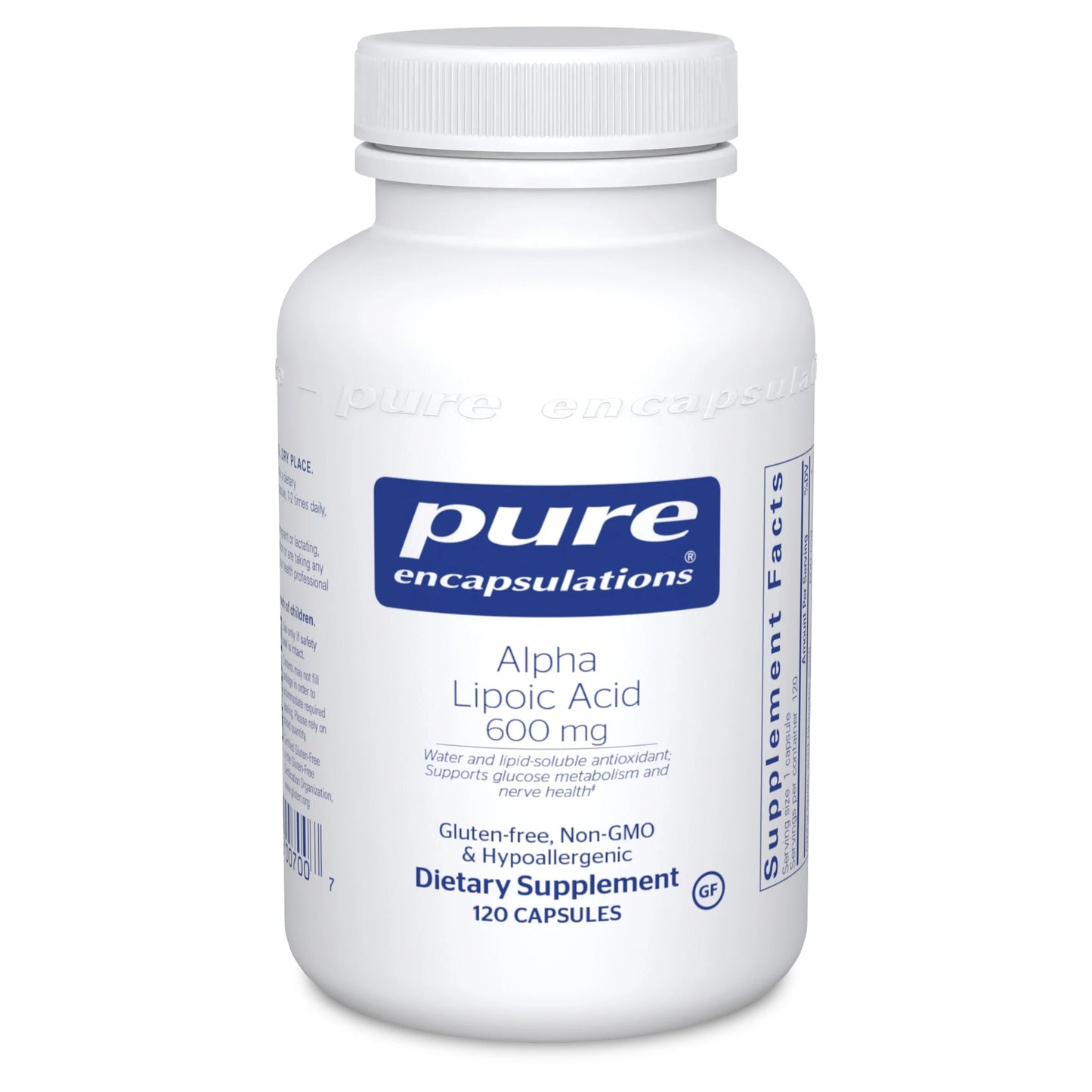 Pure Encapsulations Alpha Lipoic Acid w/ GlucoPhen 120 caps