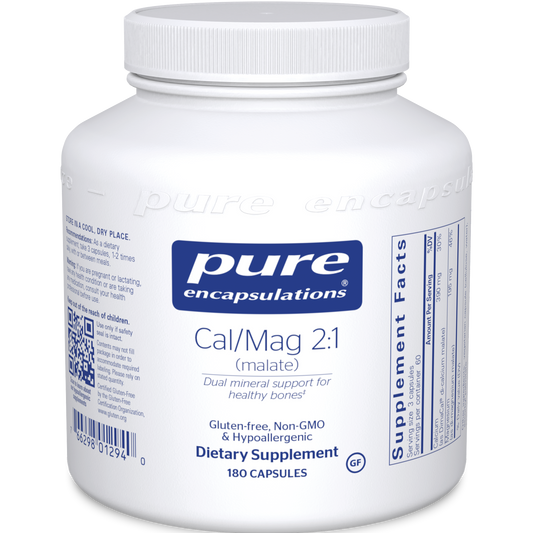 Pure Encapsulations Cal/Mag (malate) 2:1 180 vcaps