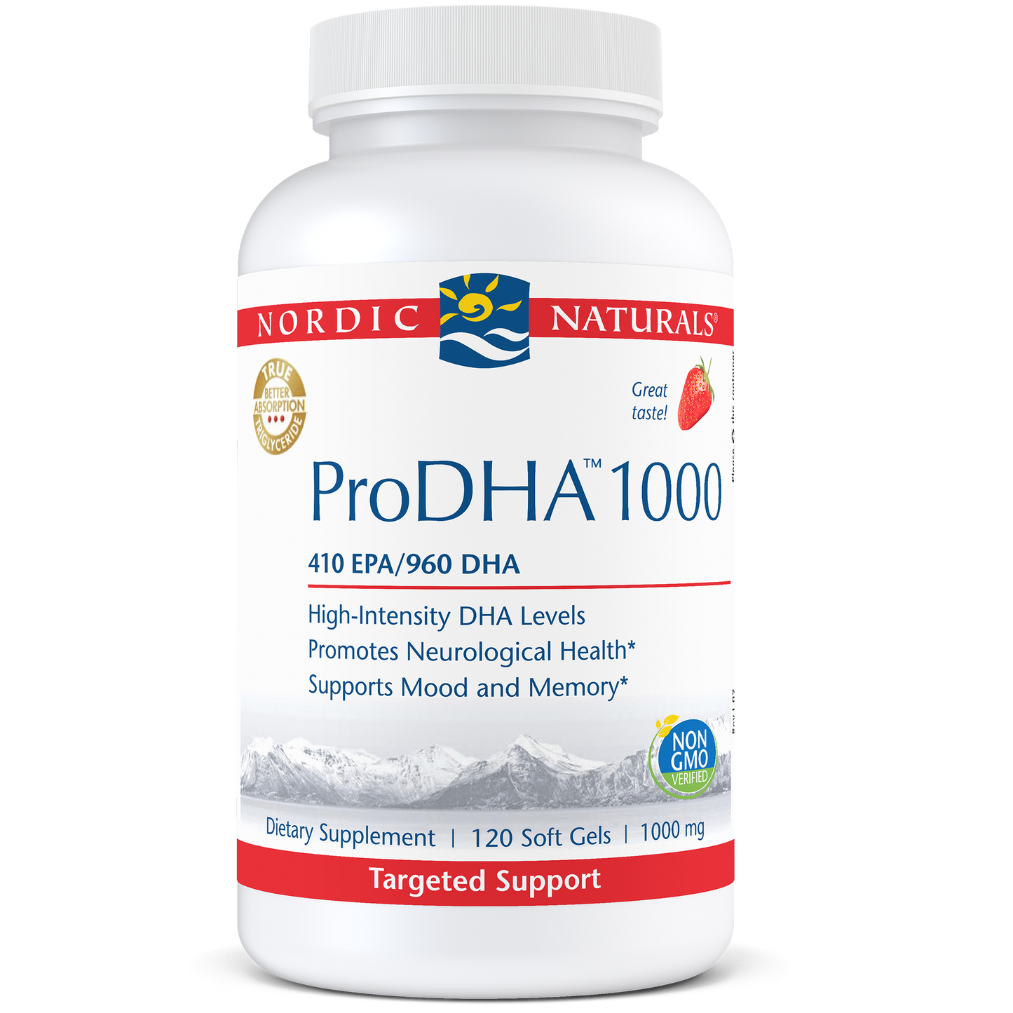 Nordic Naturals ProDHA 1000 Strawberry