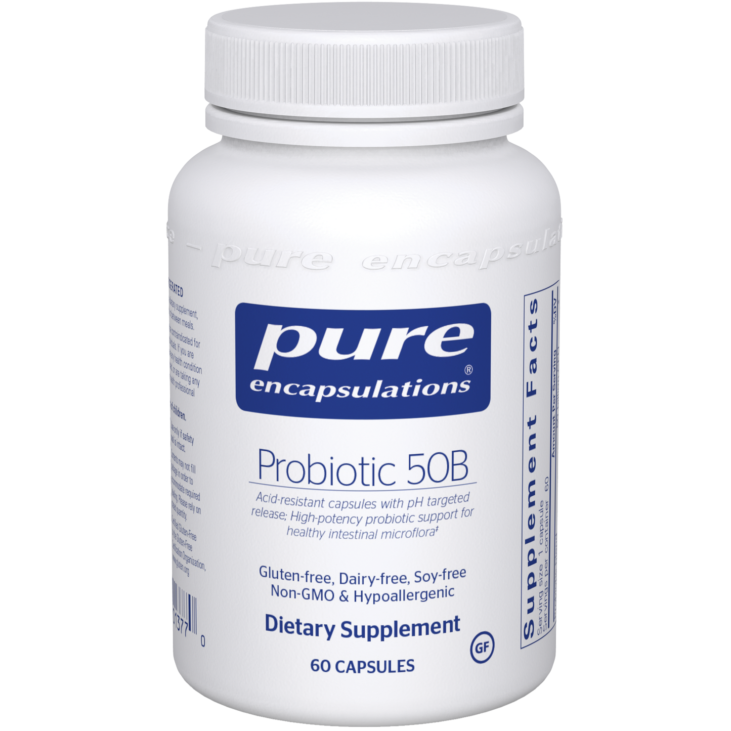 Pure Encapsulations Probiotic 50B (soy & dairy free) 60 caps